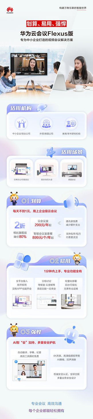 为中小企业量身定制的云会议！华为云 Flexus 版云会议亮相 828