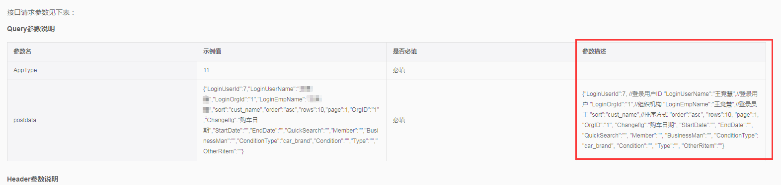 get请求中参数描述换行后在线文档描述不换行显示