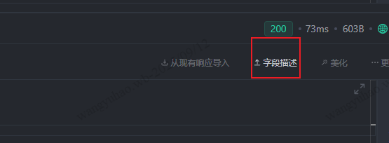 在响应示例的json中加上注释，接口文档里不会显示吗？