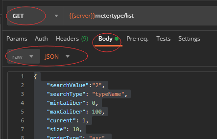 postman只要设置了body  json传递方式 能用get传递json数据到后台 apipost设置了get不能传递json