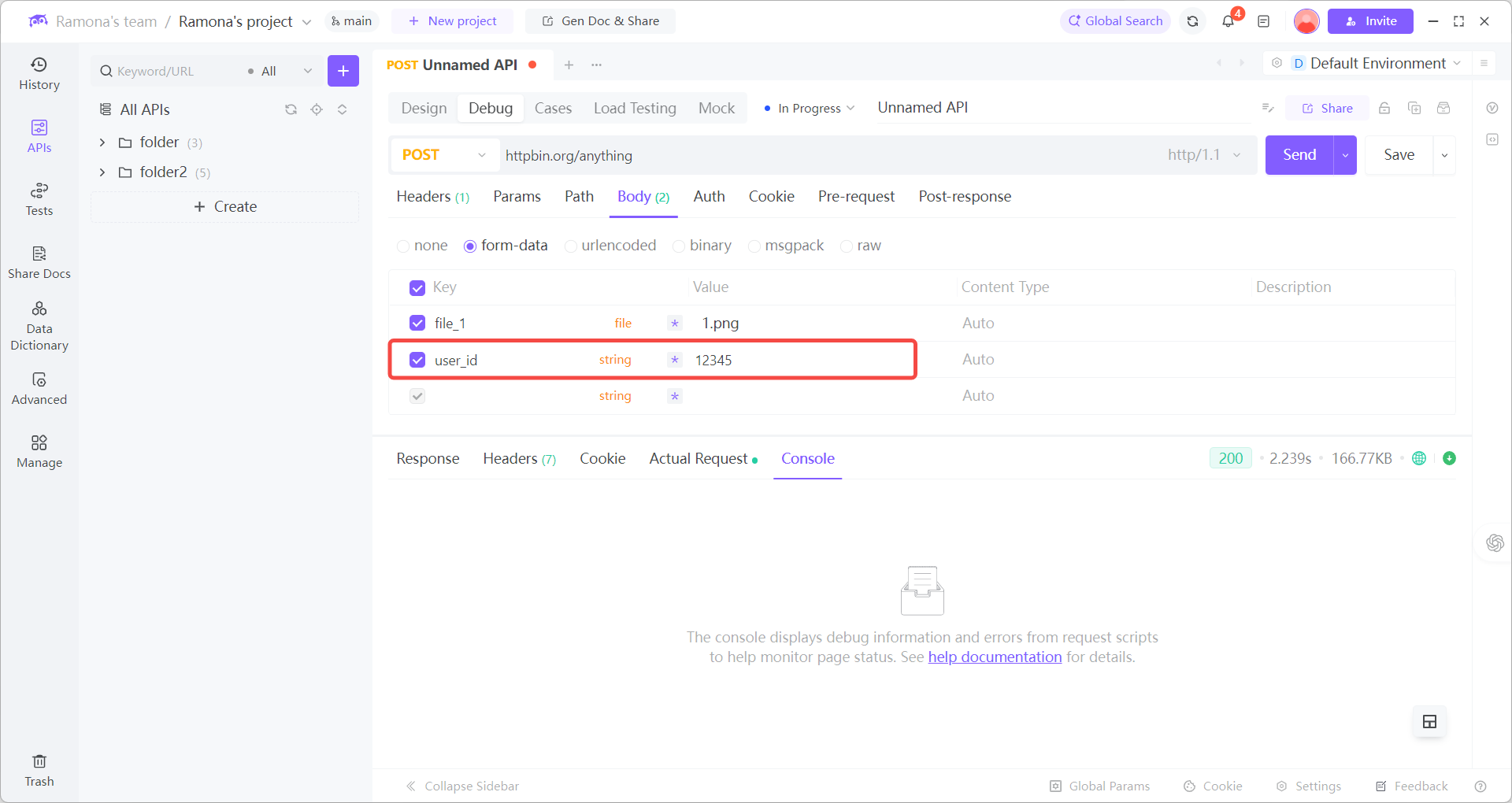 Testing File Uploads in EchoAPI